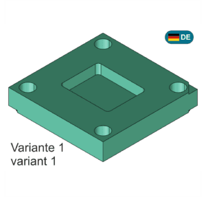 Formplatte in 2 Varianten