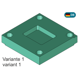 Formplatte in 2 Varianten