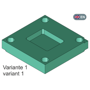 mold plate in 2 variants