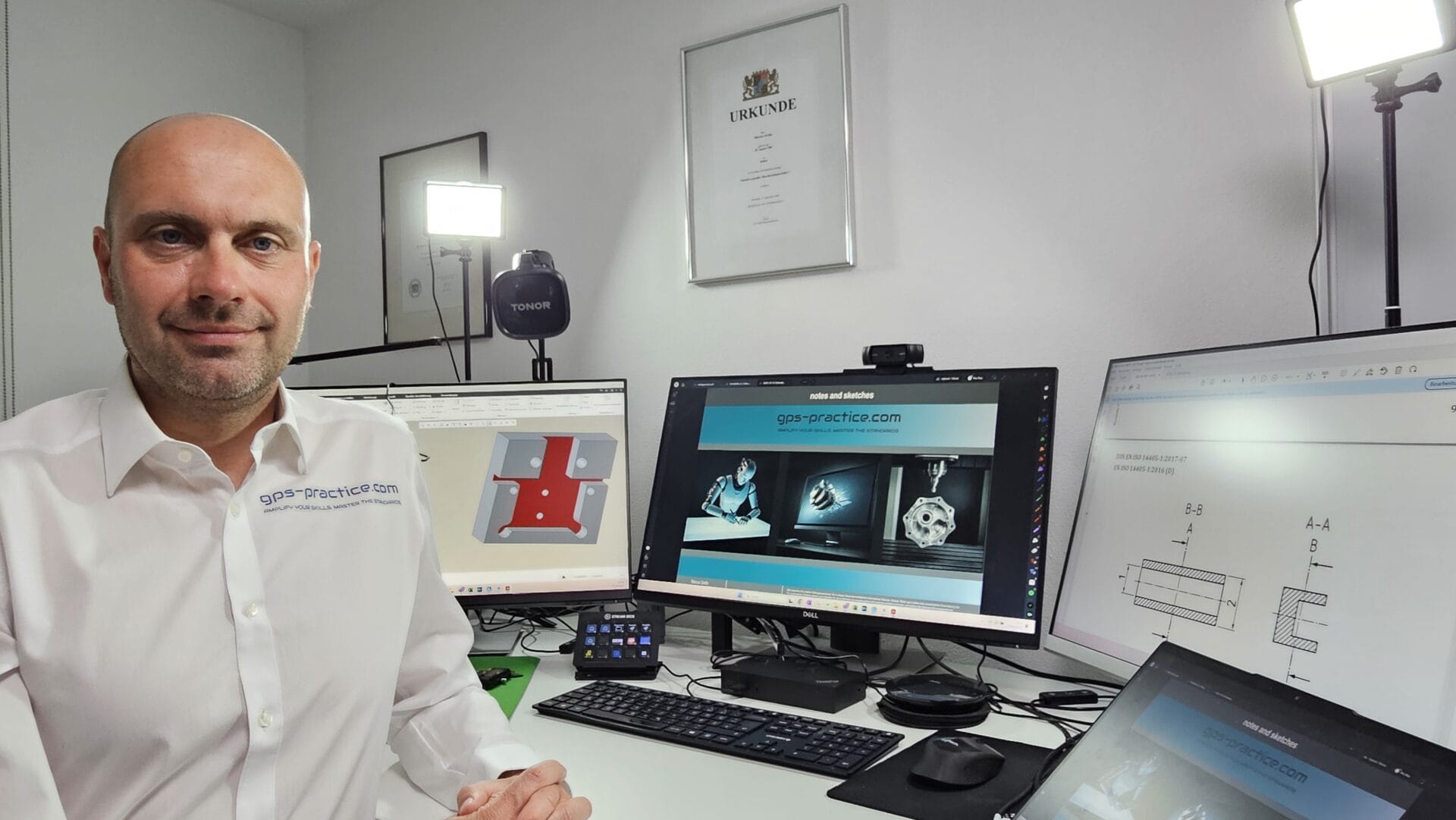 Marcus Grella Arbeitsplatz ISO GPS