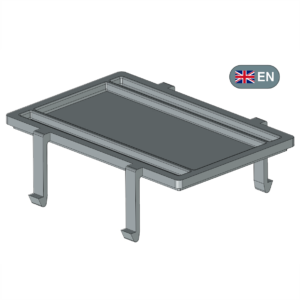 Cover with latching hook